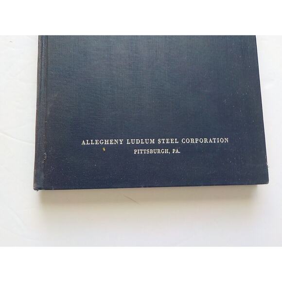VTG Tool Steel Handbook AL Allegheny Ludlum Steel Corporation 1951 Blue Book HC - Picture 2 of 13